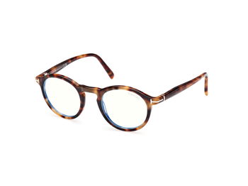 Das Bild zeigt die Brille FT5979- B 053 von der Marke Tom Frod in Blond Havanna.
