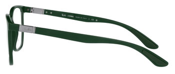 Das Bild zeigt die Korrektionsbrille RX7235 8062 von der Marke Ray Ban in Sandgrün.