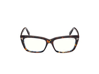 Das Bild zeigt die Korrektionsbrille FT5894-B 052 von der Marke Tom Ford in havanna.