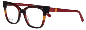 abele optik Brille für Damen in rot gemustert 149361