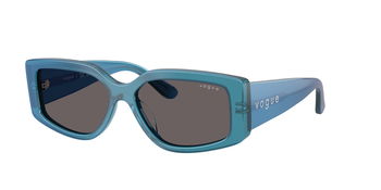 Das Bild zeigt die Sonnenbrille VO5642U von der Marke Vogue in Blau.