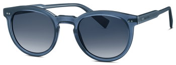 Auf diesem Bild sehen Sie die Sonnenbrille 50623 von Marc O´Polo in der Farbe Dunkelblau/Transparent.