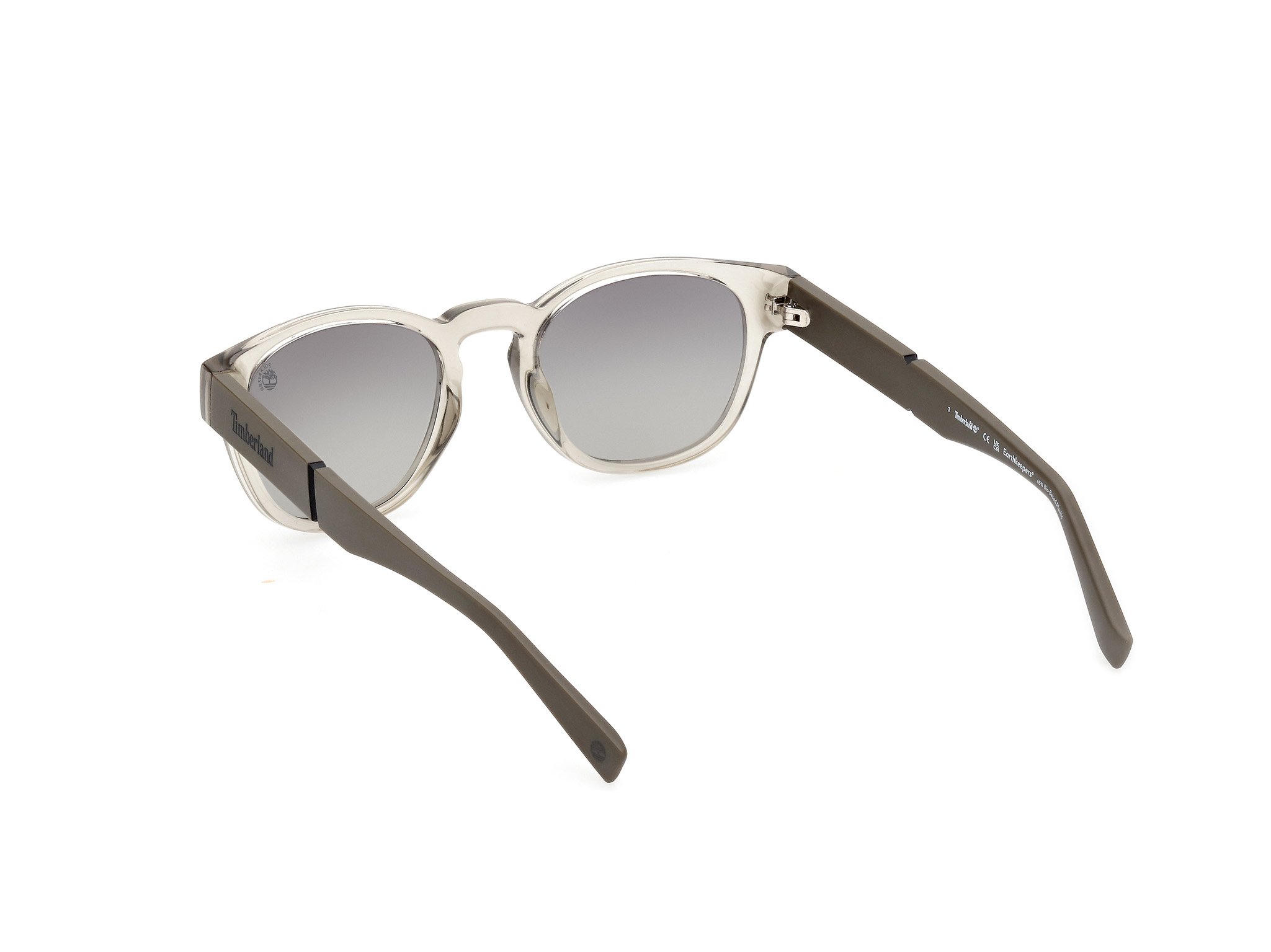 Das Bild zeigt die Sonnenbrille TB9334 45D von der Marke Timberland in grau.
