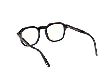 Das Bild zeigt die Korrektionsbrille FT5836-B 001 von der Marke Tom Ford in schwarz.