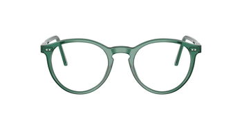 Das Bild zeigt die Korrektionsbrille 2083 von der Marke Polo in Transparent Grün.