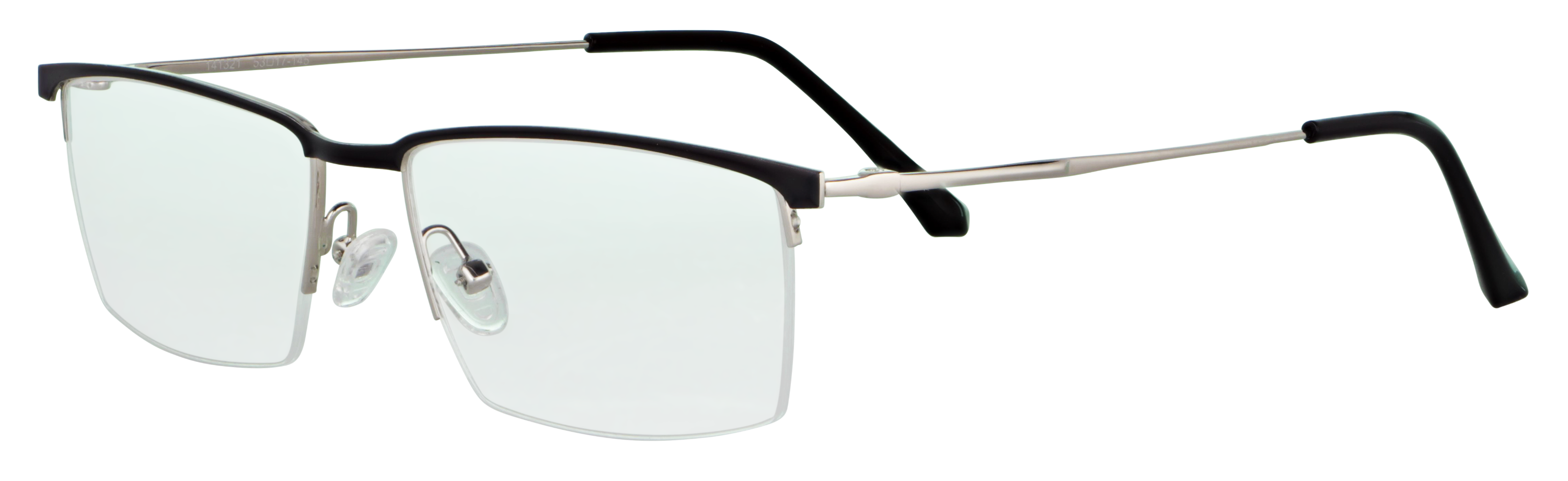 Das Bild zeigt die Korrektionsbrille 141321 von der Marke Abele Optik in schwarz / silber.