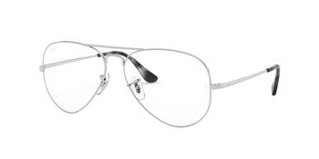 Ray Ban Brille Aviator in silber 0RX6489 2501 58