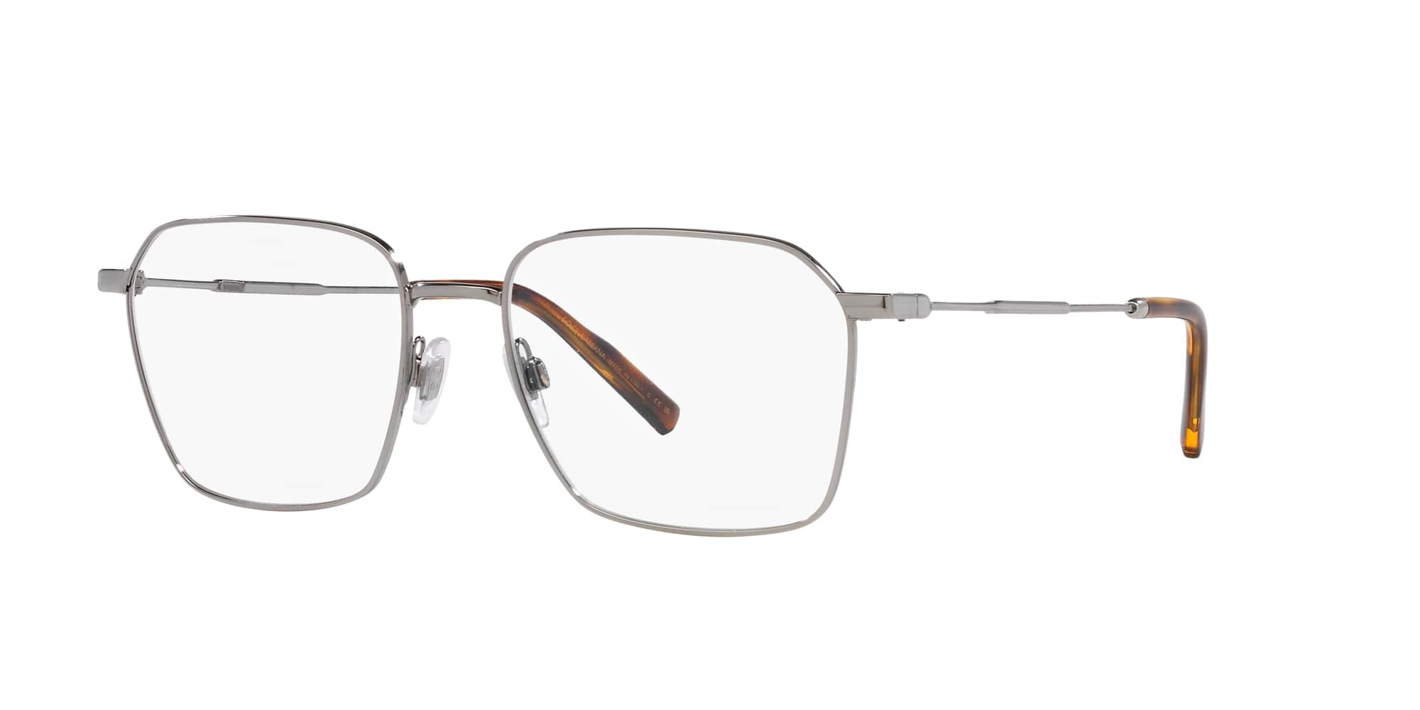 Das Bild zeigt die Korrektionsbrille DG1350 04 von der Marke D&G in silber.