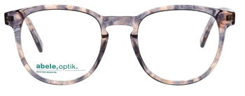 Das Bild zeigt die Korrektionsbrille 148831 von der Marke Abele Optik in apricot-grau gemustert.