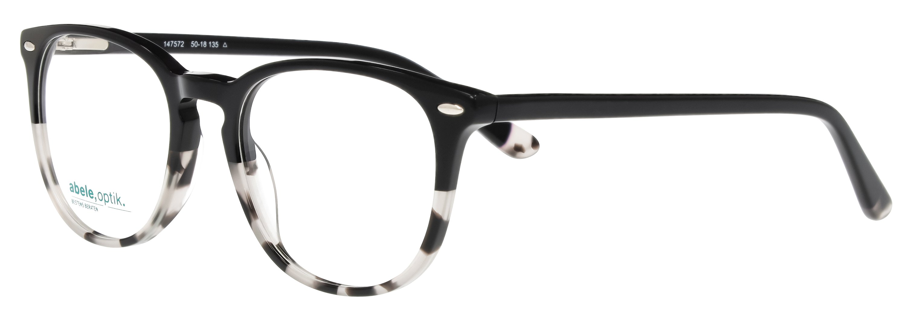 abele optik Brille für Damen schwarz/grau gemustert 147572