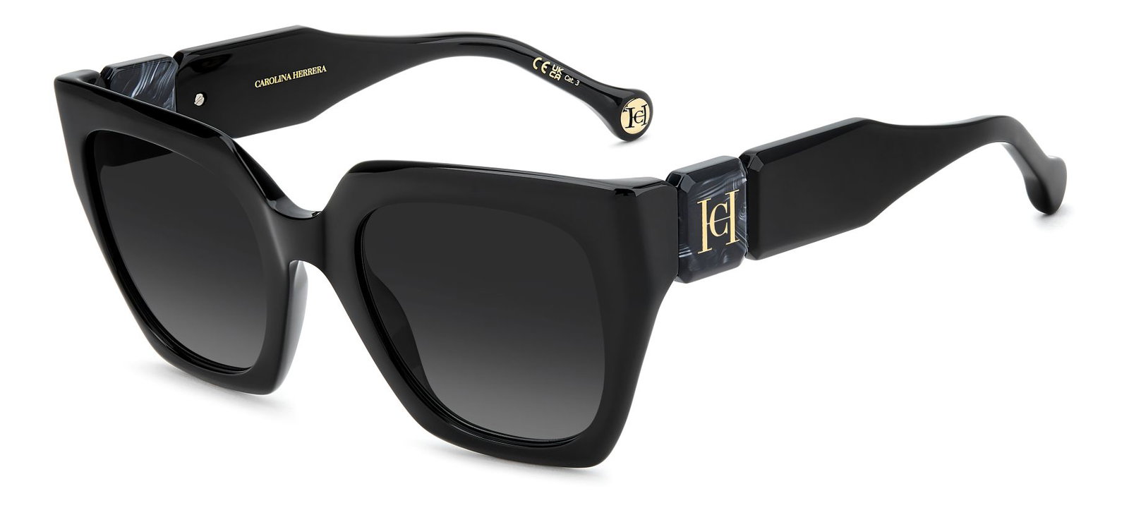 Entdecken Sie jetzt die Sonnenbrille 2097 von Carolina Herrera in der Farbe Schwarz.