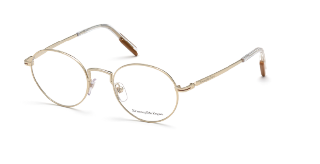 Das Bild zeigt die Korrektionsbrille EZ5205 030 von der Marke Ermenegildo Zegna in gold.