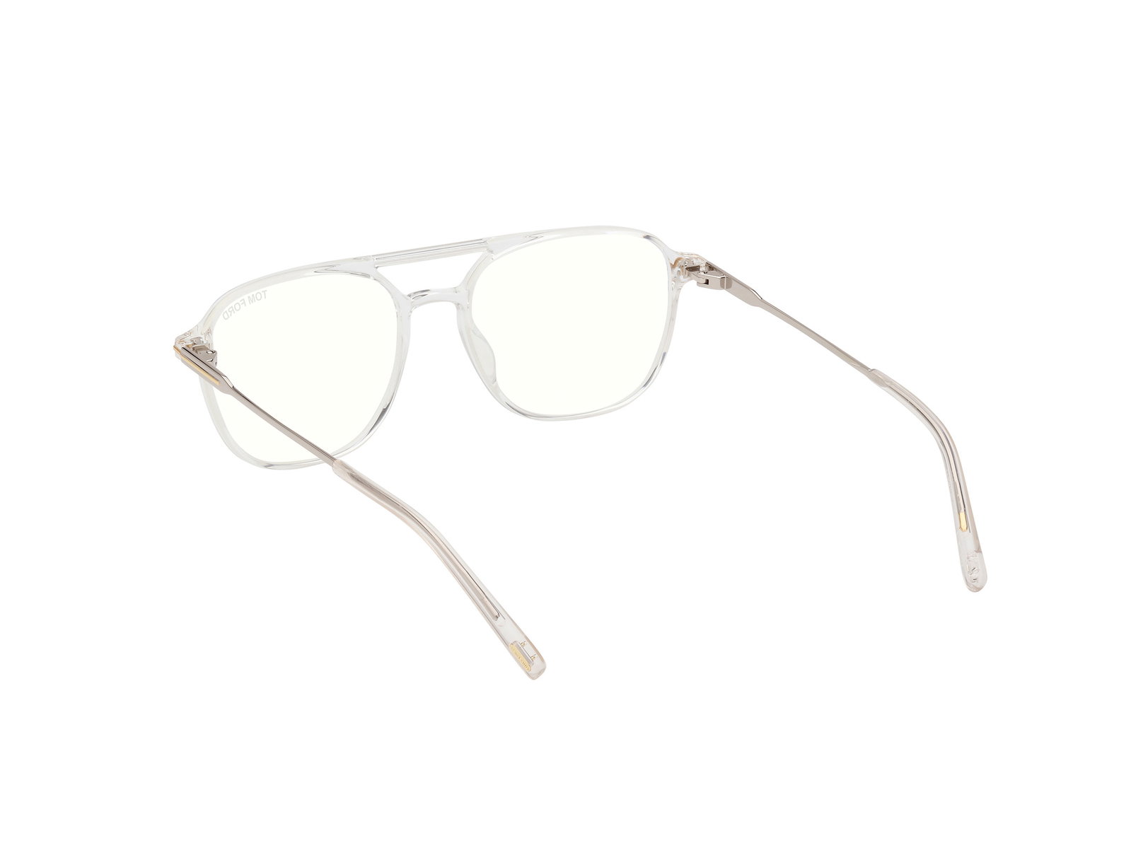 Das Bild zeigt die Korrektionsbrille FT5874-B 026 von der Marke Tom Ford in kristall.