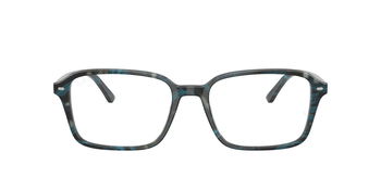 Das Bild zeigt die Korrektionsbrille RX5431 von Ray Ban in Grau von vorne.