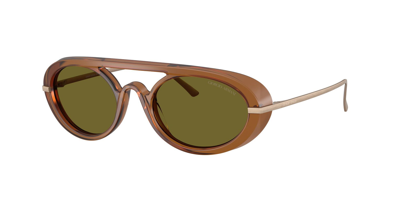 Das Bild zeigt die Giorgio Armani Sonnenbrille AR8256 in Braun
