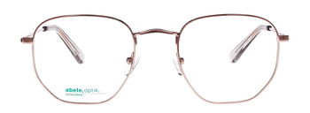 Das Bild zeigt die Korrektionsbrille 148571 von der Marke Abele Optik in rosé-weiß.