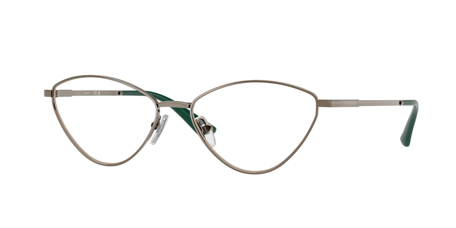 Das Bild zeigt die Korrektionsbrille 4325 von der Marke Vogue in Grün.