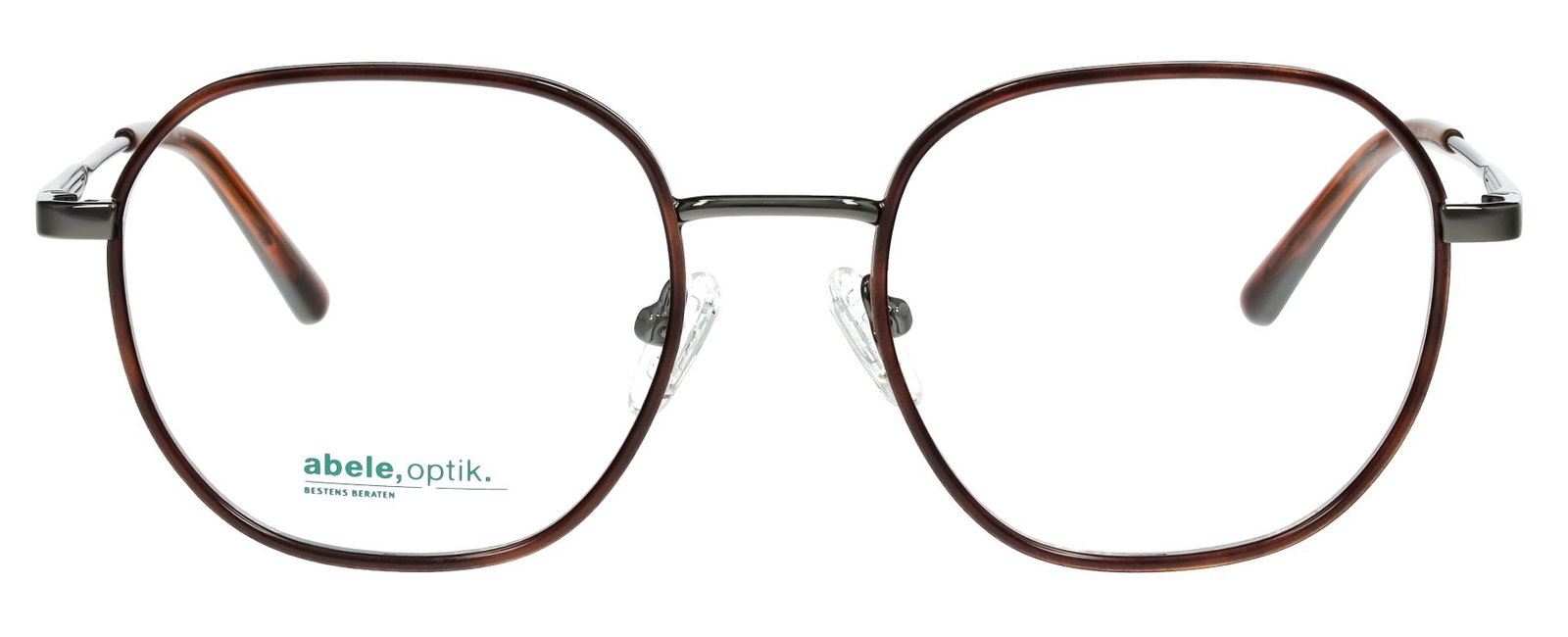 Das Bild zeigt die Korrektionsbrille 151151 von Abele Optik in der Farbe Braun.
