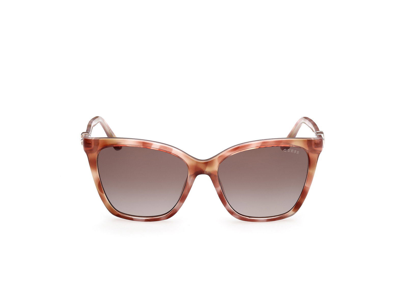Das Bild zeigt die Sonnenbrille GU00191 47F von der Marke Guess in Gelb Hellbraun/havanna.