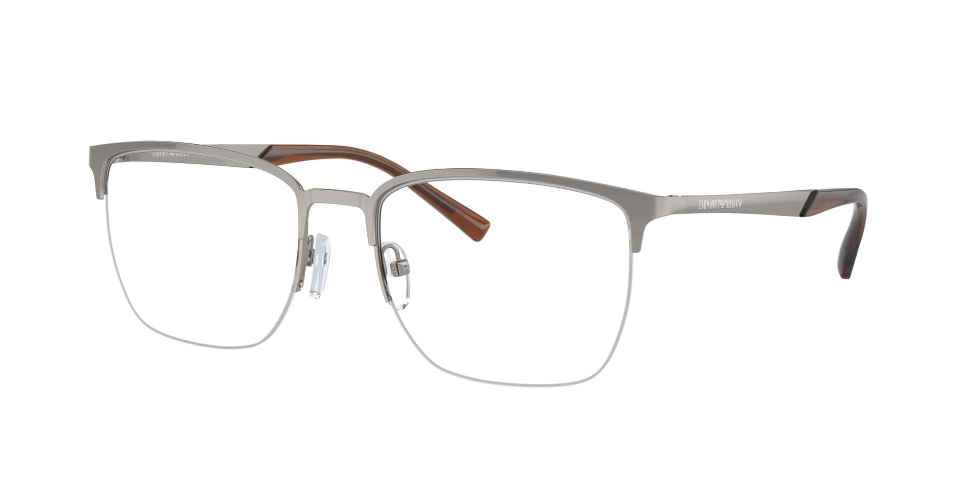 Das Bild zeigt die Korrektionsbrille EA1151 3010 von der Marke Emporio Armani in Silber/Bordeaux.