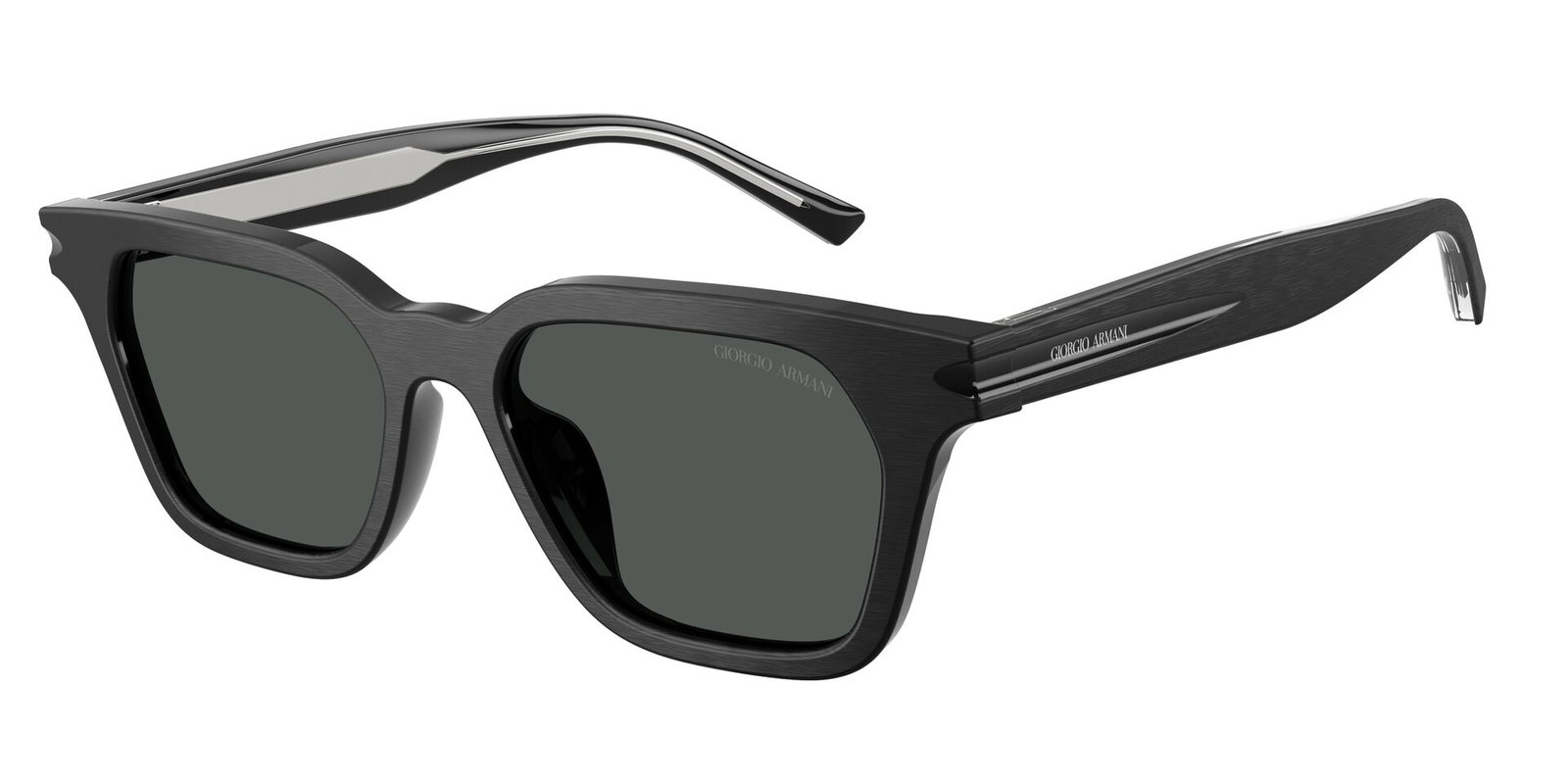 Das Bild zeigt die Giorgio Armani Sonnenbrille AR8251U in Schwarz