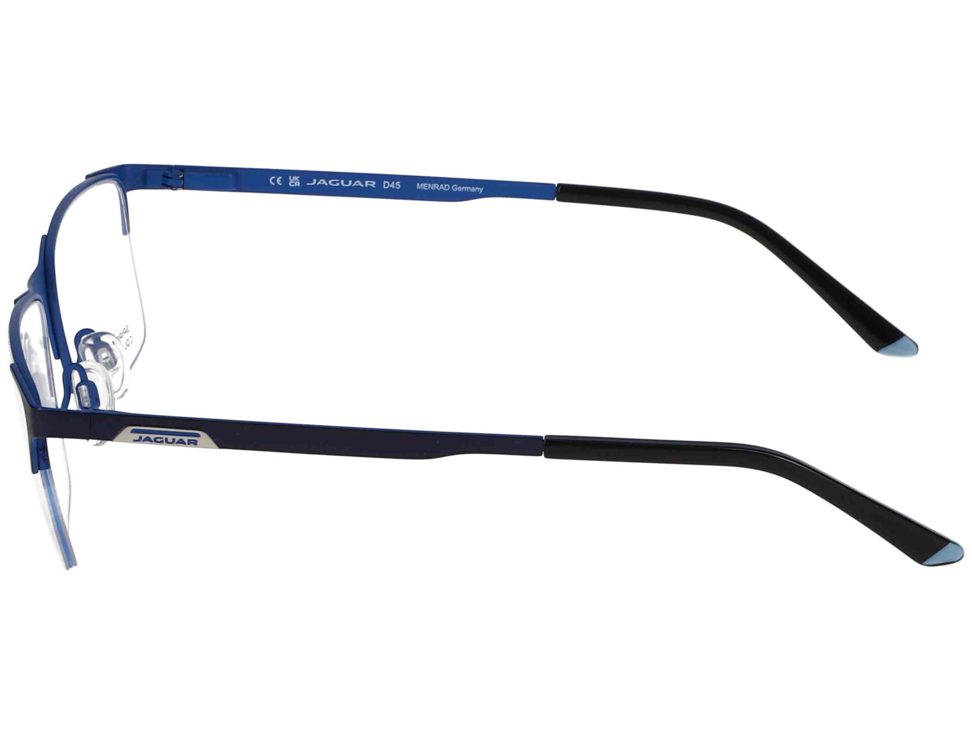 Das Bild zeigt die Korrektionsbrille 3631 3100 von der Marke Jaguar in blau.