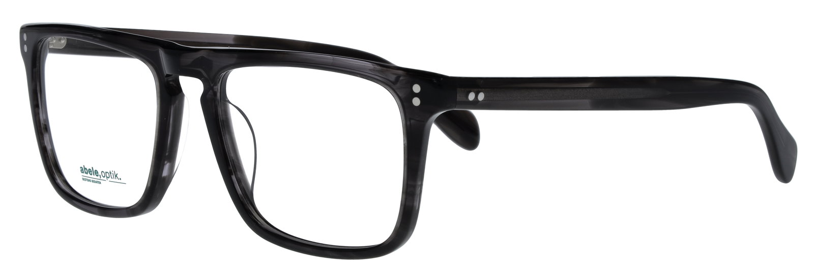 Das Bild zeigt die Korrektionsbrille 148741 von der Marke Abele Optik in schwarz-grau transparent.
