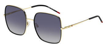 Das Bild zeigt die Sonnenbrille HG1293/S RHL von der Marke Hugo in gold/schwarz.