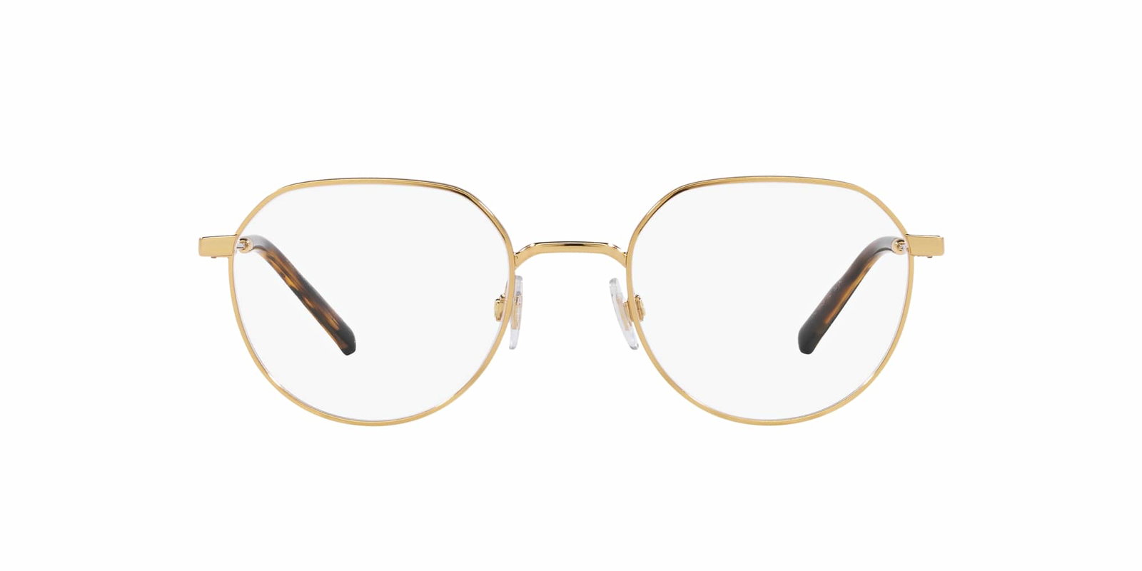 Das Bild zeigt die Korrektionsbrille DG1349 02 von der Marke D&G in gold.