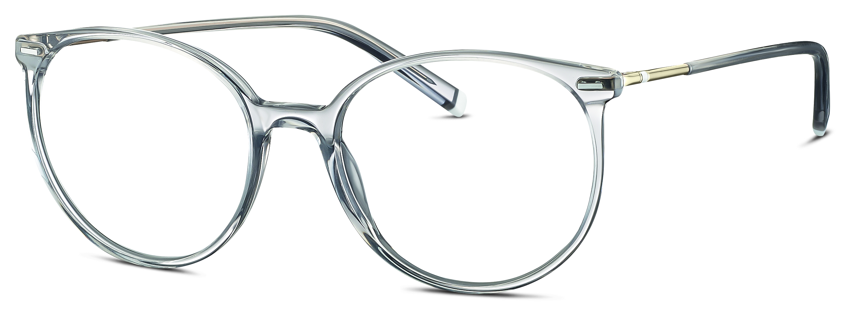 Das Bild zeigt die Korrektionsbrille 583120 30 von der Marke Humphreys in grau transparent.