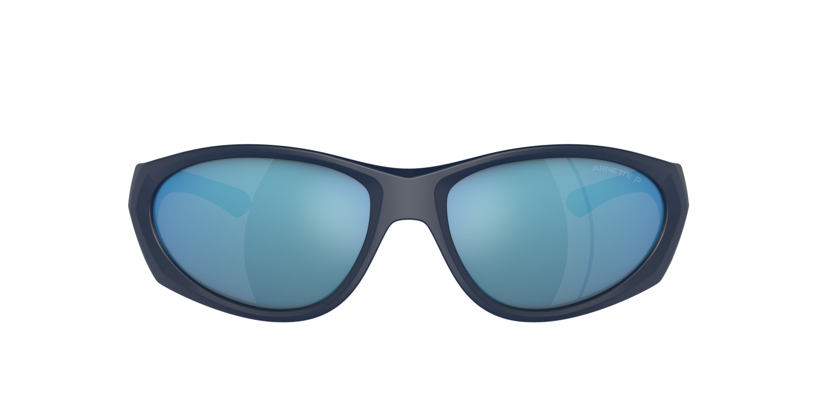 Das Bild zeigt die Sonnenbrille AN4342 275922 von der Marke Arnette in schwarz/blau.