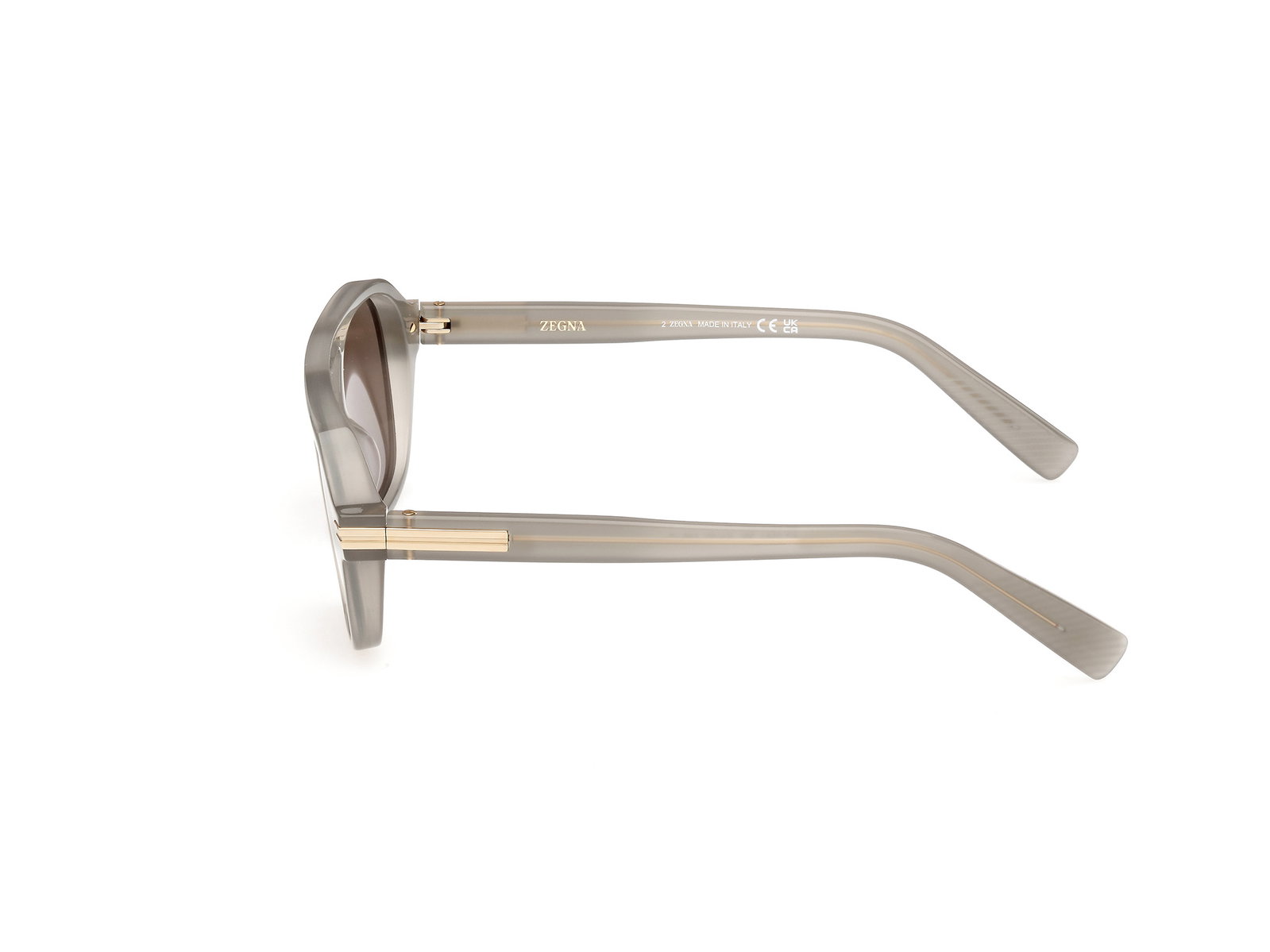 Das Bild zeigt die Sonnenbrille EZ0241 20L von der Marke Zegna in Glänzend Grau.