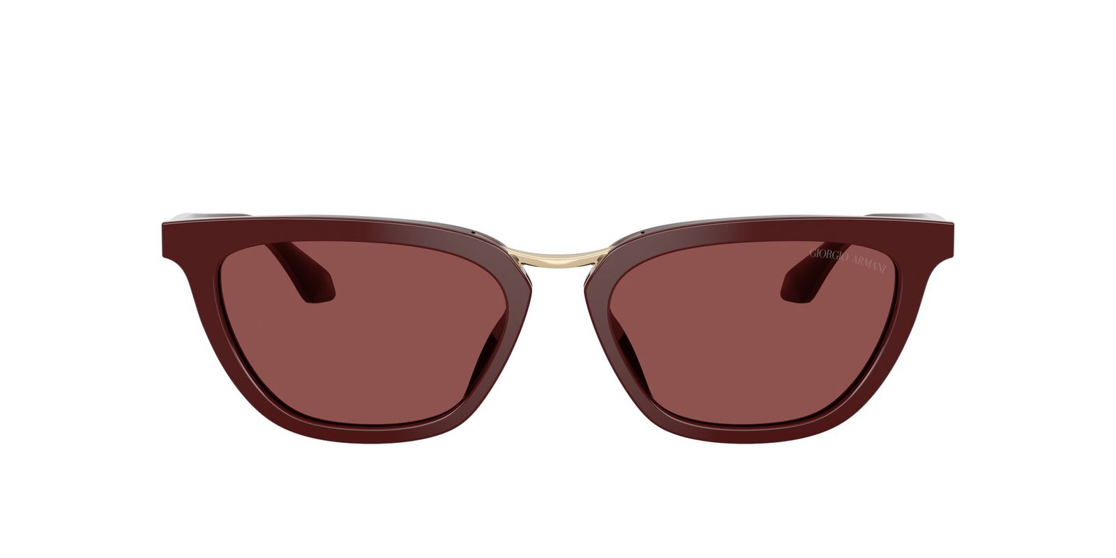 Das Bild zeigt die Giorgio Armani Sonnenbrille AR8253U in Burgunderrot