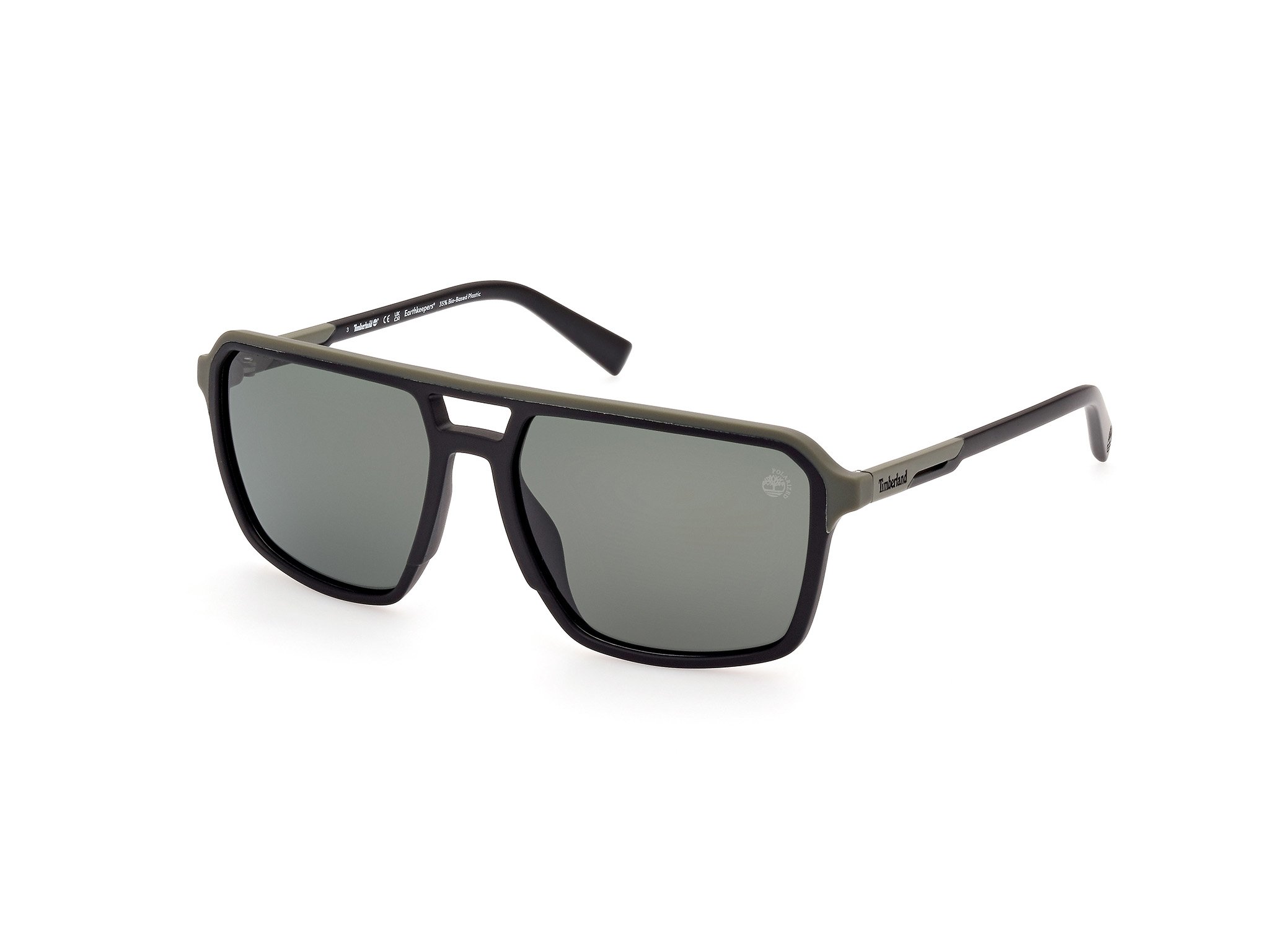 Das Bild zeigt die Sonnenbrille TB9301 02R von der Marke Timberland in matte black