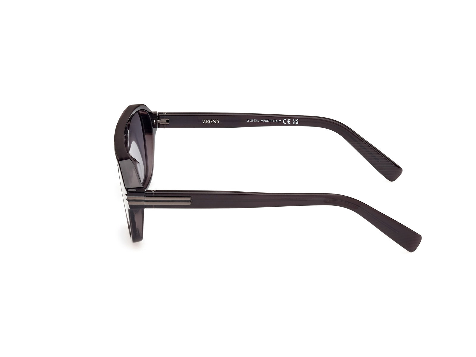 Das Bild zeigt die Sonnenbrille EZ0241 96D von der Marke Zegna in Glänzend Dunkelgrün