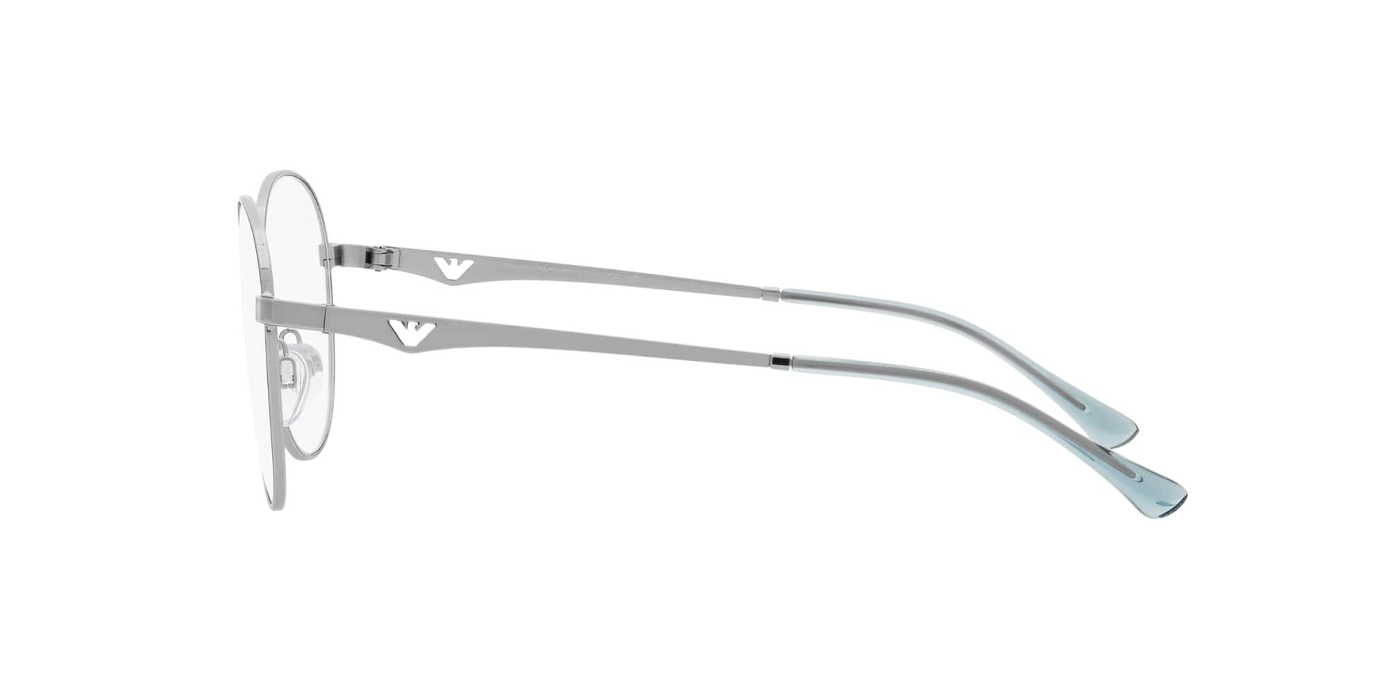 Das Bild zeigt die Korrektionsbrille EA1144 3015 von der Marke Emporio Armani in Silber.