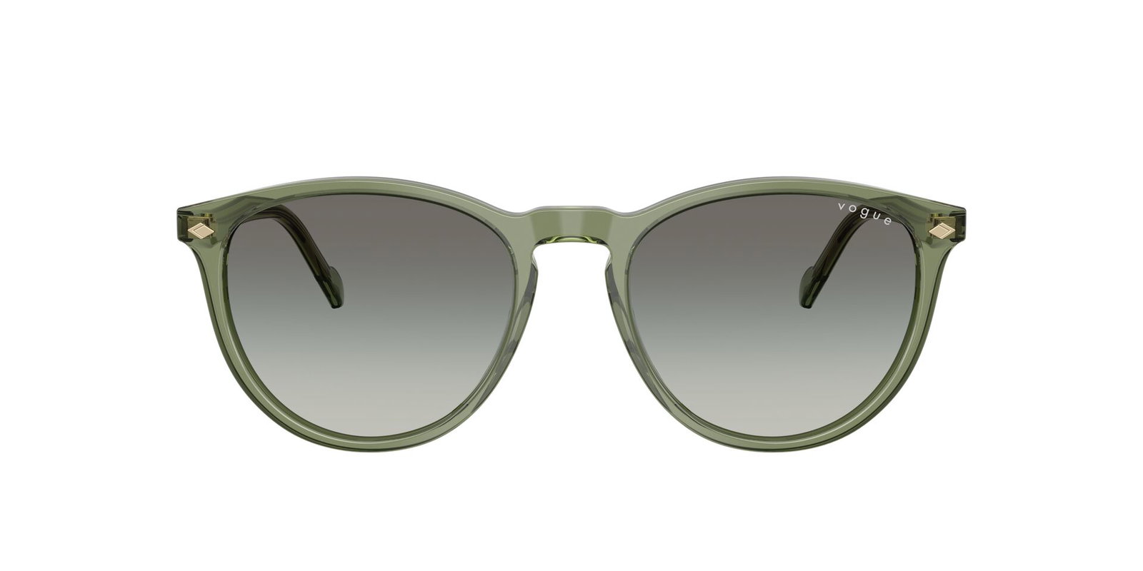 Das Bild zeigt die Sonnenbrille VO5599S von der Marke Vogue in Grün.