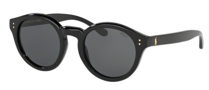 Das Bild zeigt die Sonnenbrille PH4149 500187 von der Marke Polo Ralph Lauren in schwarz.