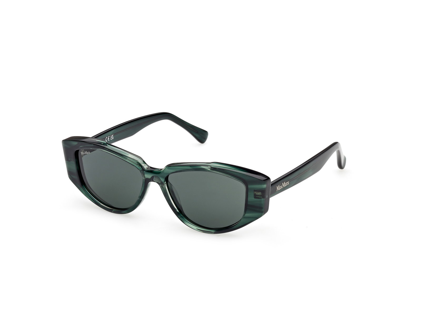 Max Mara Sonnenbrille LEE4 für Damen in Grün/Horn MM0161 96N