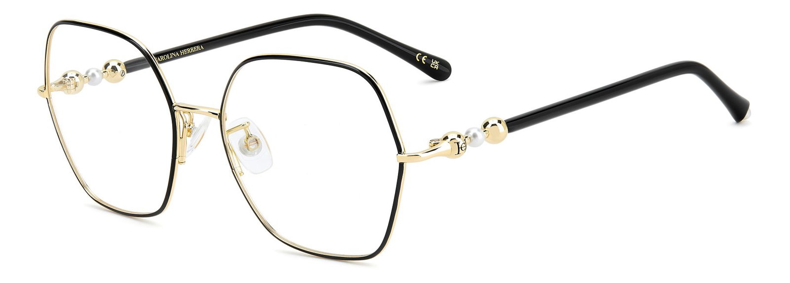 Carolina Herrera Damen Brille 0409/G 2M2 55 in Schwarz Gold