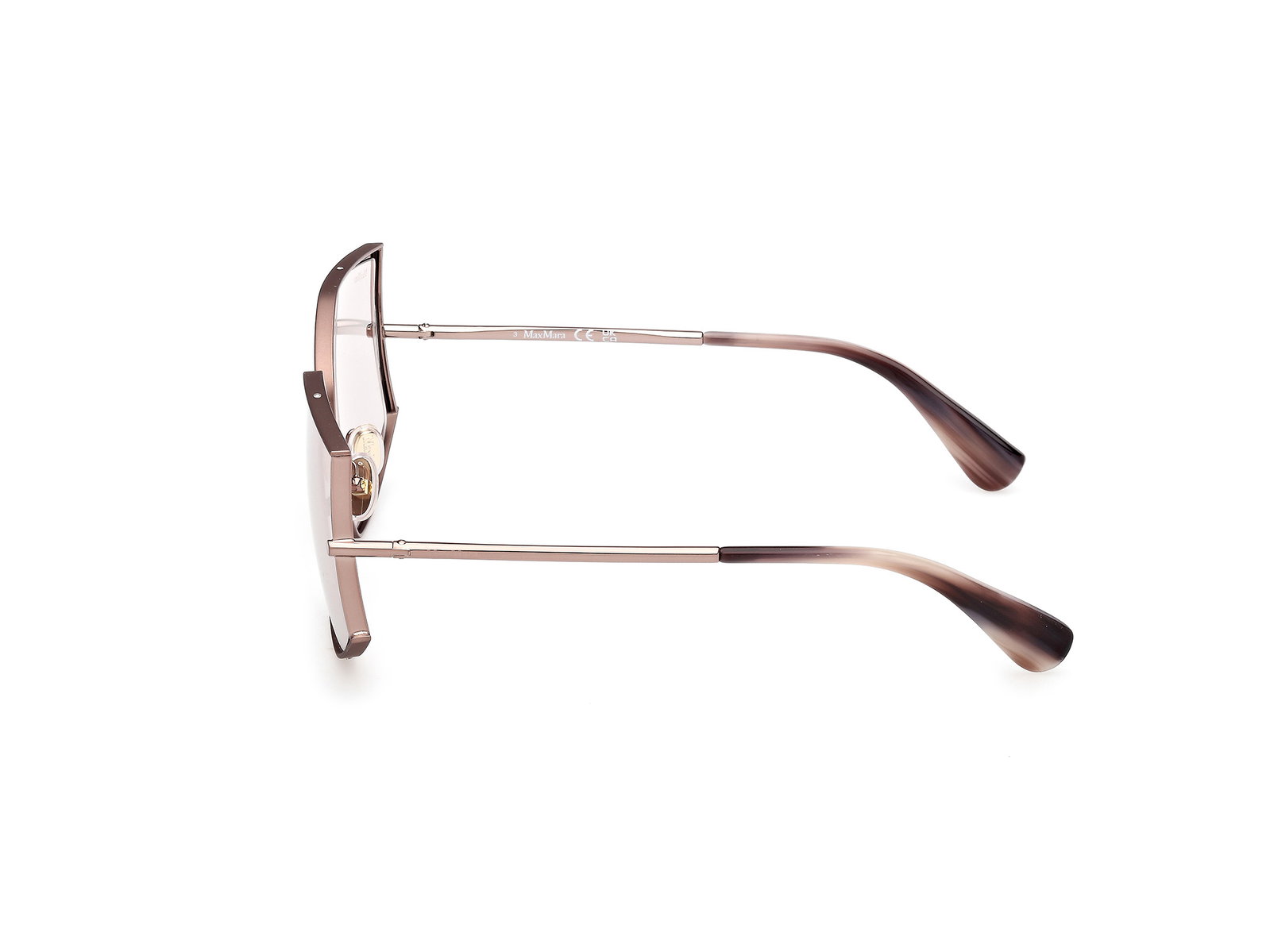 Das Bild zeigt die Sonnenbrille MM0142 von der Marke Max Mara in Dunkelbronze.