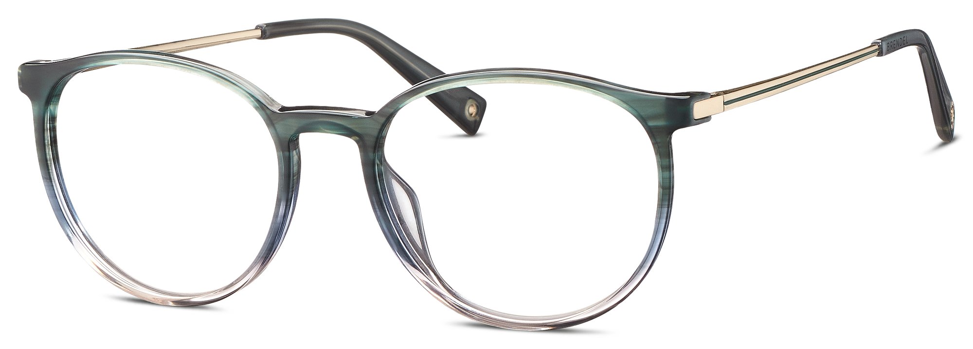 Das Bild zeigt die Korrektionsbrille 903156 47 von der Marke Brendel in grün-blau verlauf.