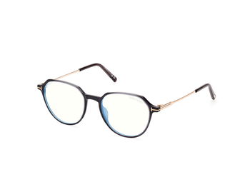 Das Bild zeigt die Korrektionsbrille FT5875-B 020 von der Marke Tom Ford in grau/rose gold.