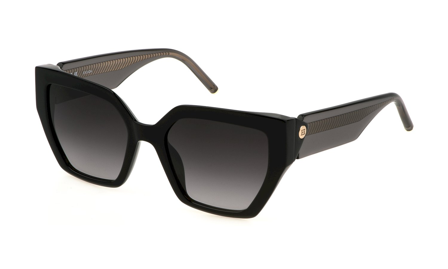 zu sehen ist die Sonnenbrille SESE01 von Escada in der Farbe Schwarz.