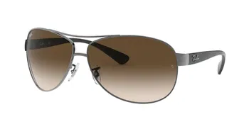 Das Bild zeigt die Sonnenbrille RB3386 004/13 von der Marke Ray-Ban in gunmetal.