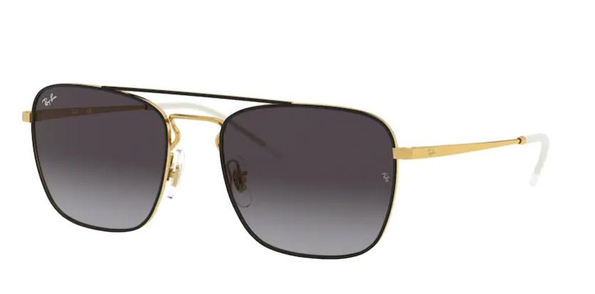 Ray-Ban Pilot Sonnenbrille für Damen in Schwarz / Gold RB3588 90548G