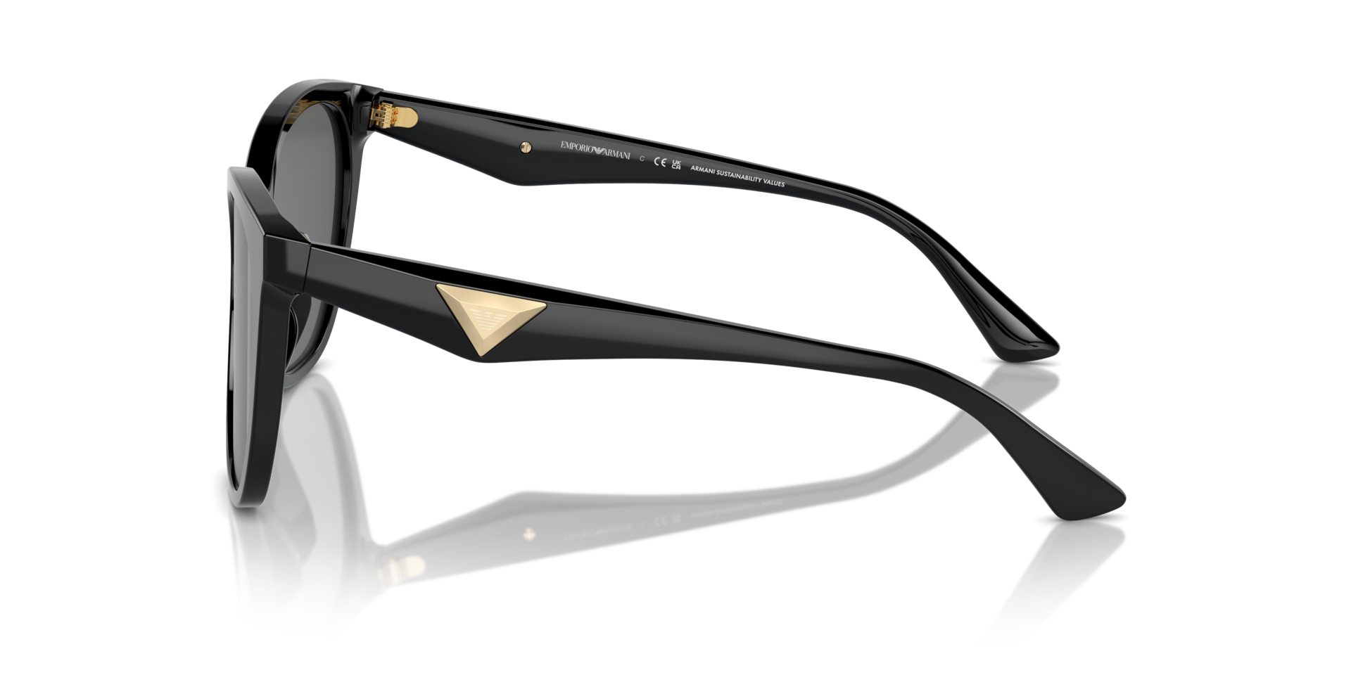 Das Bild zeigt die Sonnenbrille EA4222 501787 von der Marke Emporio Armani in schwarz.
