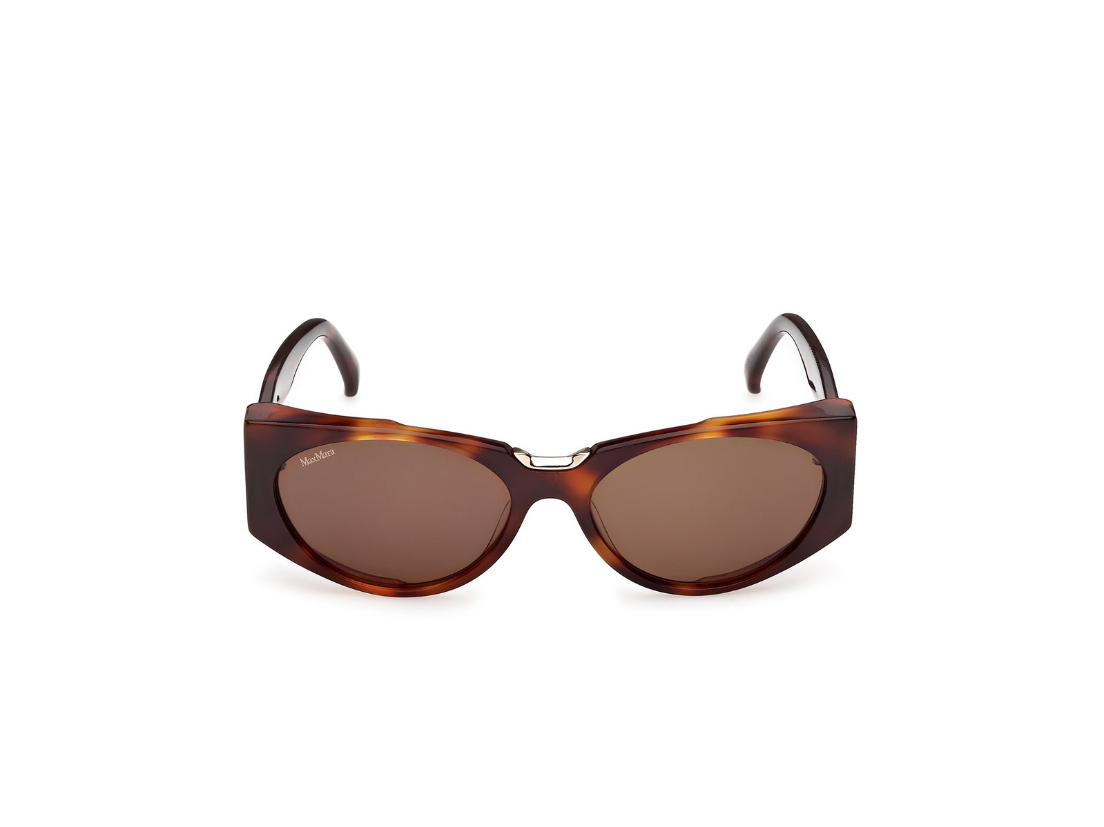 Das Bild zeigt die Sonnenbrille MM0160 von der Marke Max Mara in Havanna.