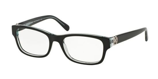 Das Bild zeigt die Korrektionsbrille MK8001 3001 RAVENNA von der Marke Michael Kors in schwarz.