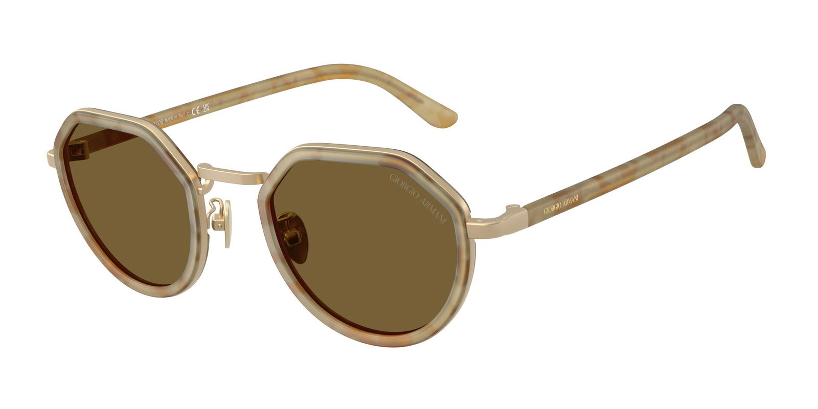 Das Bild zeigt die Giorgio Armani Sonnenbrille AR6181 in Gelb